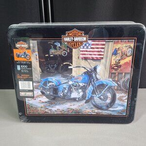 Harley-Davidson "At Your Service" 1000 Piece Jigsaw Puzzle in Collector's Tin...